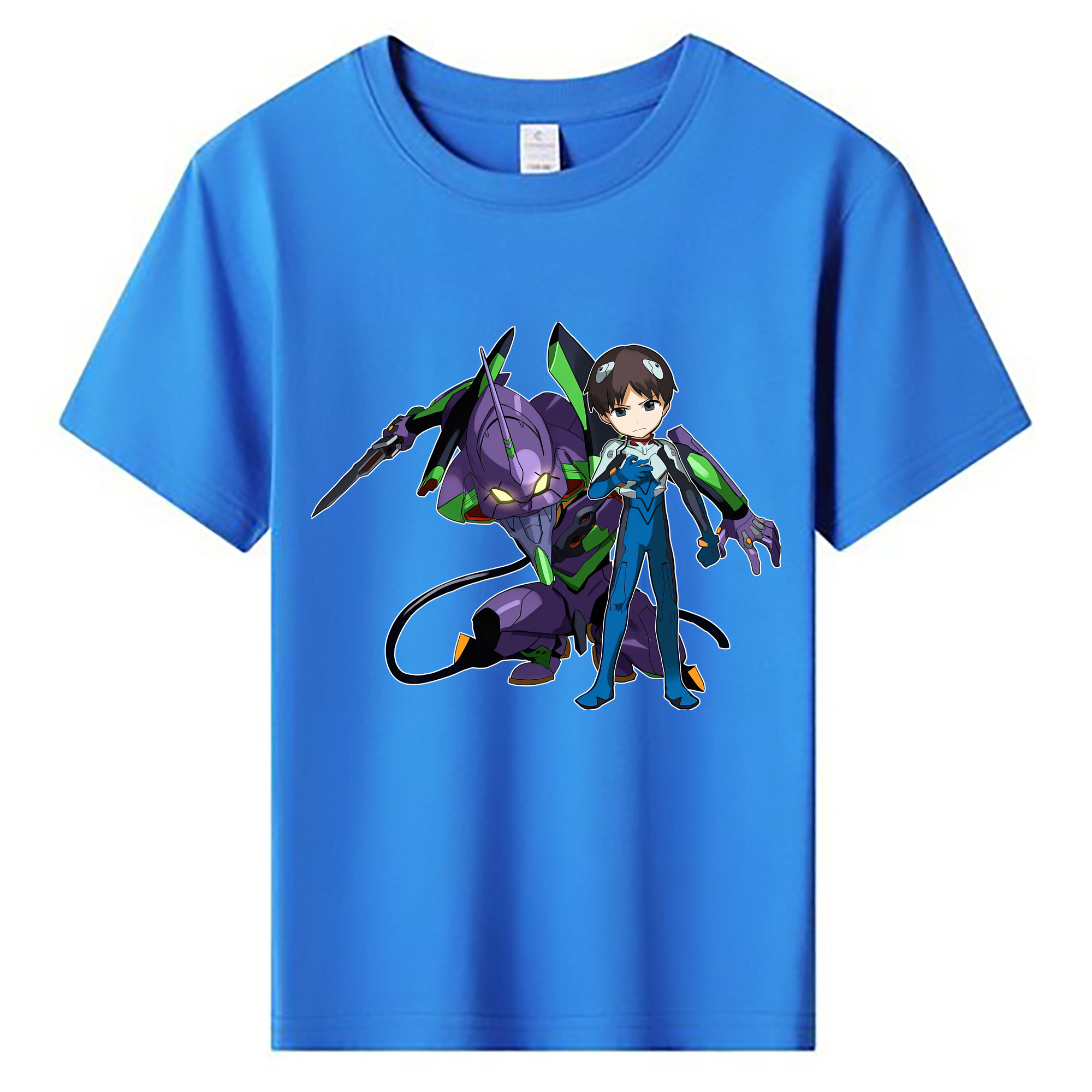 （画像用） EVA 新世紀エヴァンゲリオン 綿100％キッズTシャツ（フロントプリント）